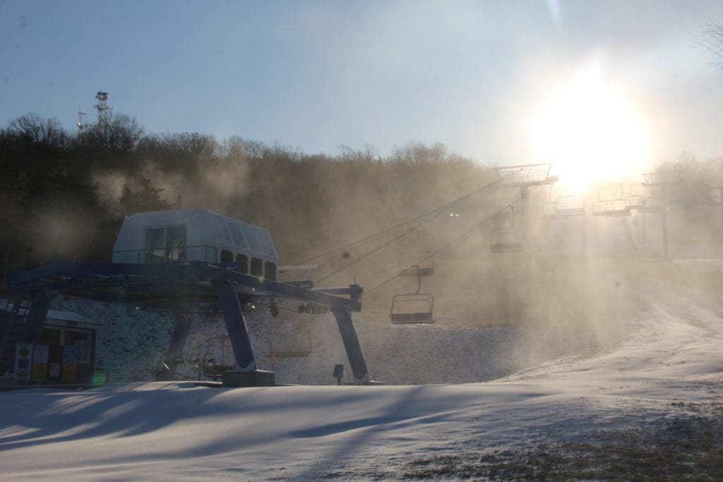 Snow Making at Mount Peter