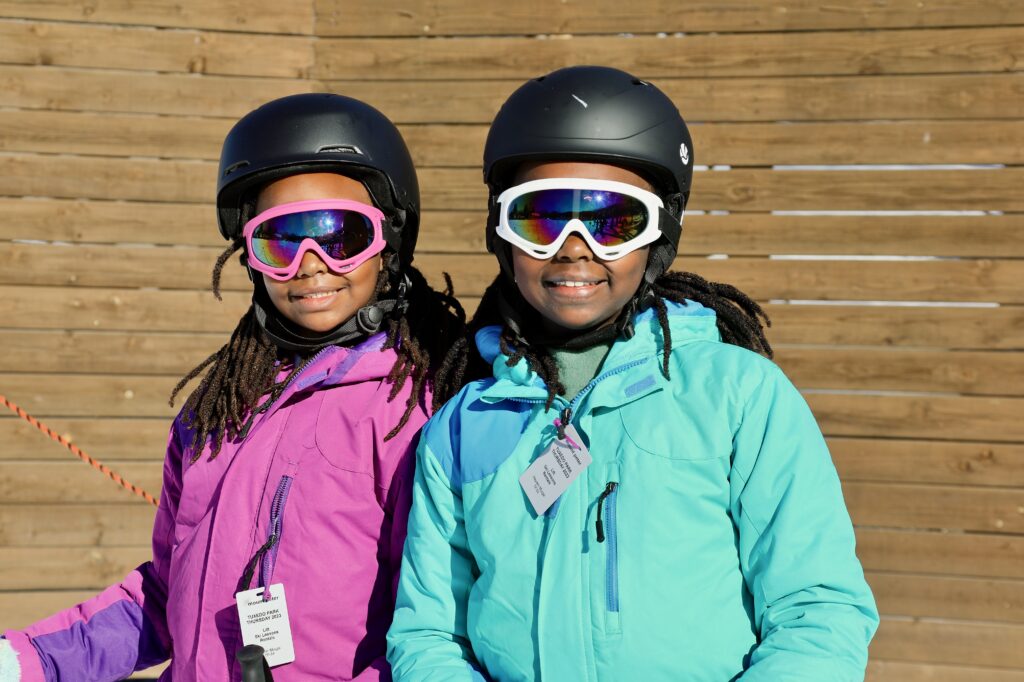 Smiling girls at mount peter