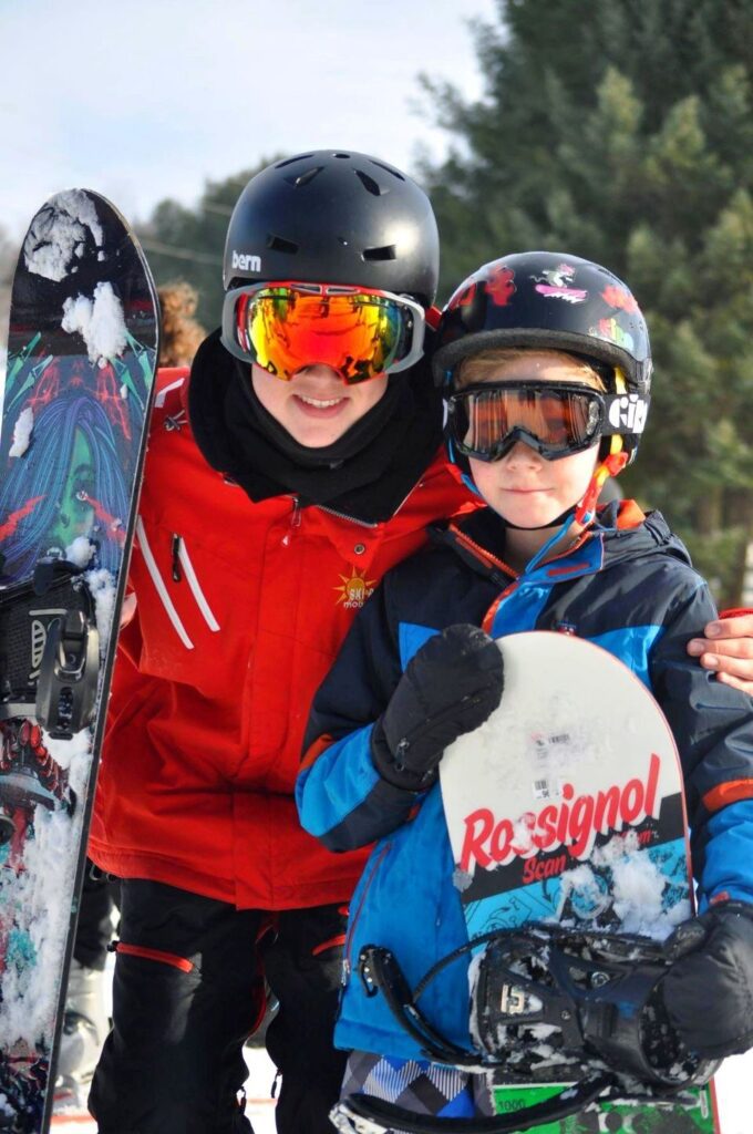 Skiing and snowboarding